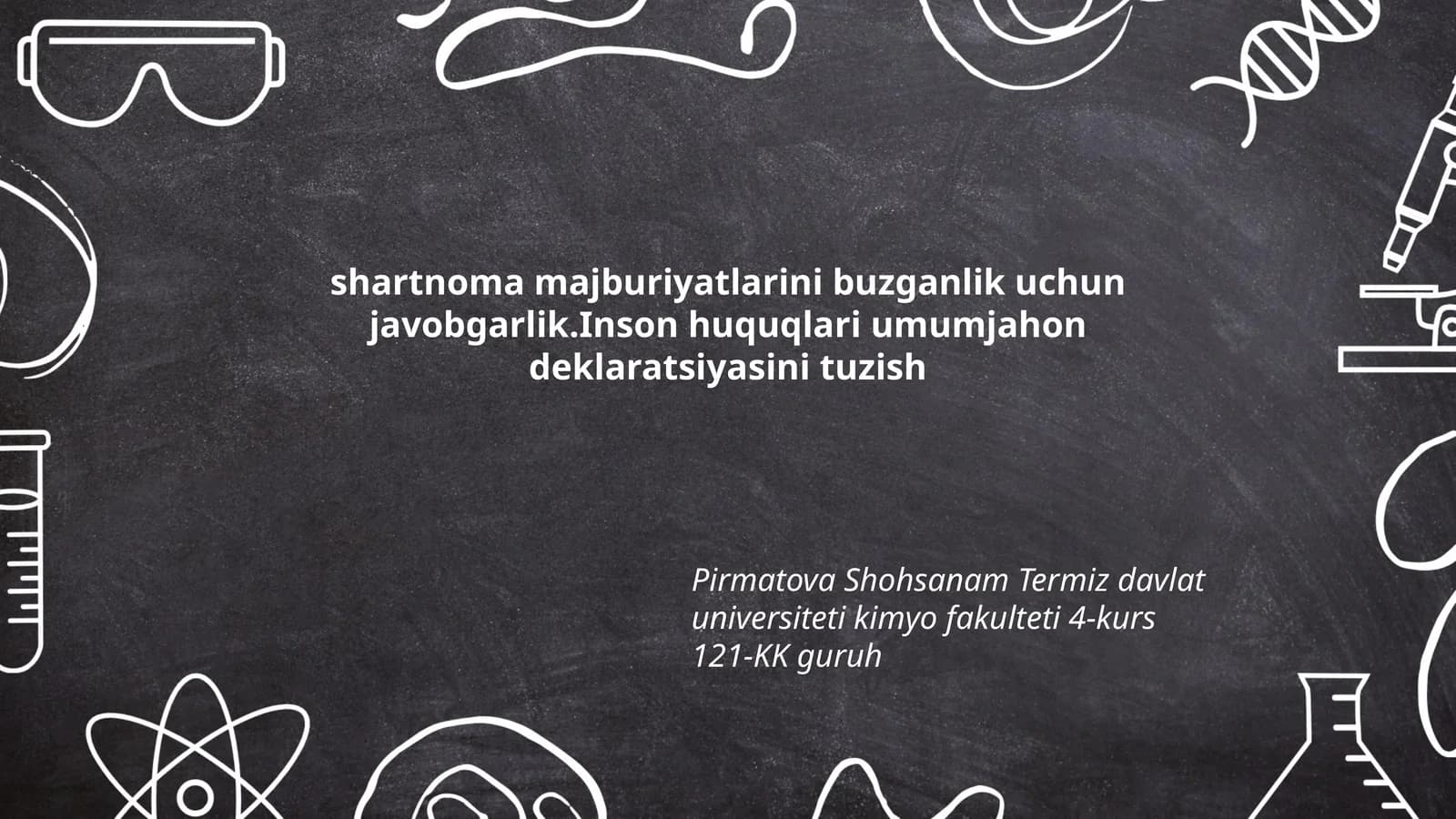 Termiz davlat universiteti kimyo fakulteti 4-kurs shartnomasi