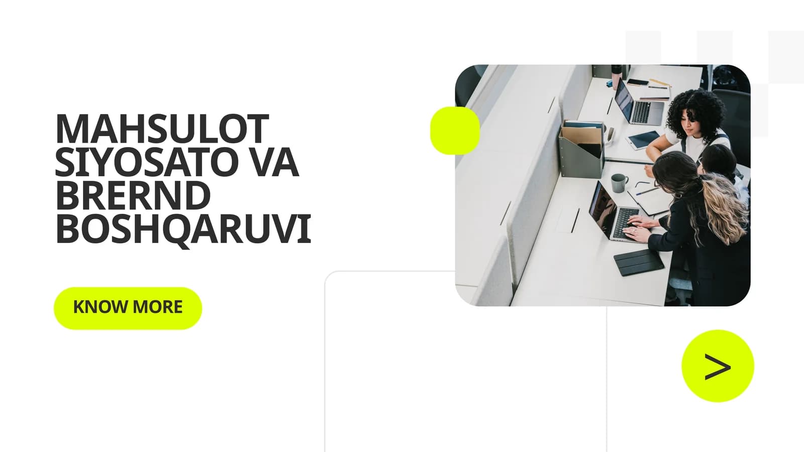 MAHSULOT SIYOSATO VA BRERND BOSHQARUVI