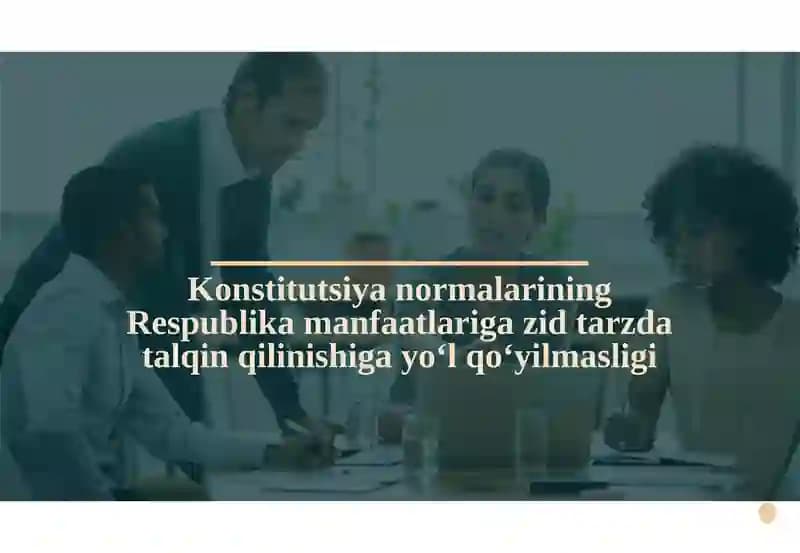 Konstitutsiyaning Respublika manfaatlarini qat'iy tadqiq etishga doir tadqiqot ishi