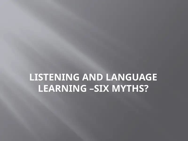 Discriminative listening