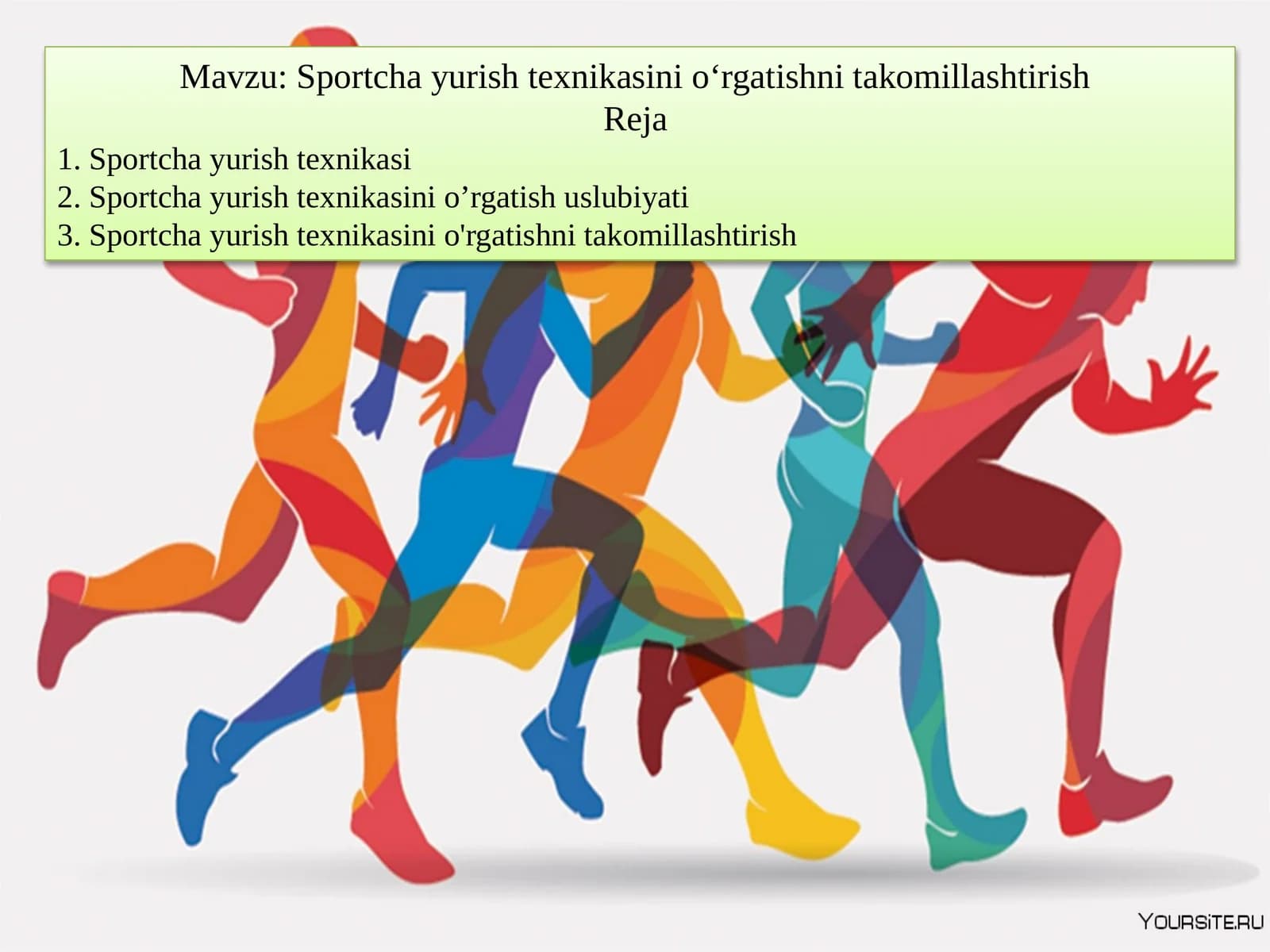 Sportcha yurish texnikasini o‘rgatishni takomillashtirish