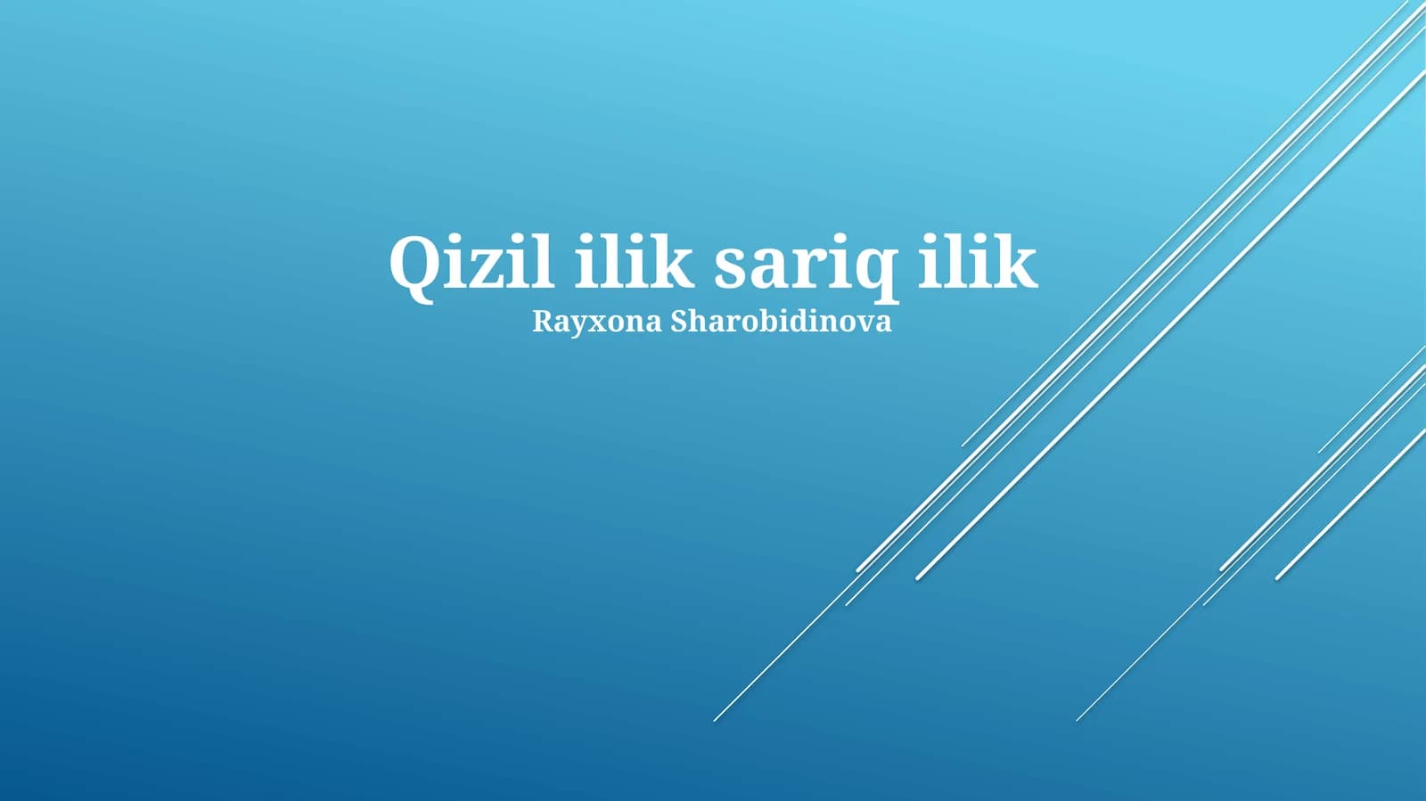 Qizil ilik sariq ilik