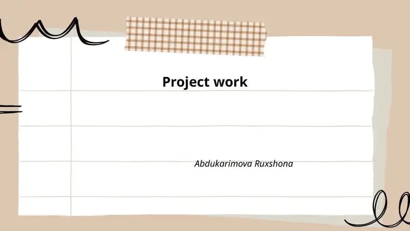 Project work