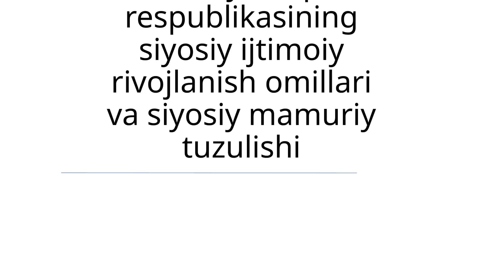 Xitoy Xalq respublikasining siyosiy ijtimoiy rivojlanish omillari va siyosiy mamuriy tuzulishi
