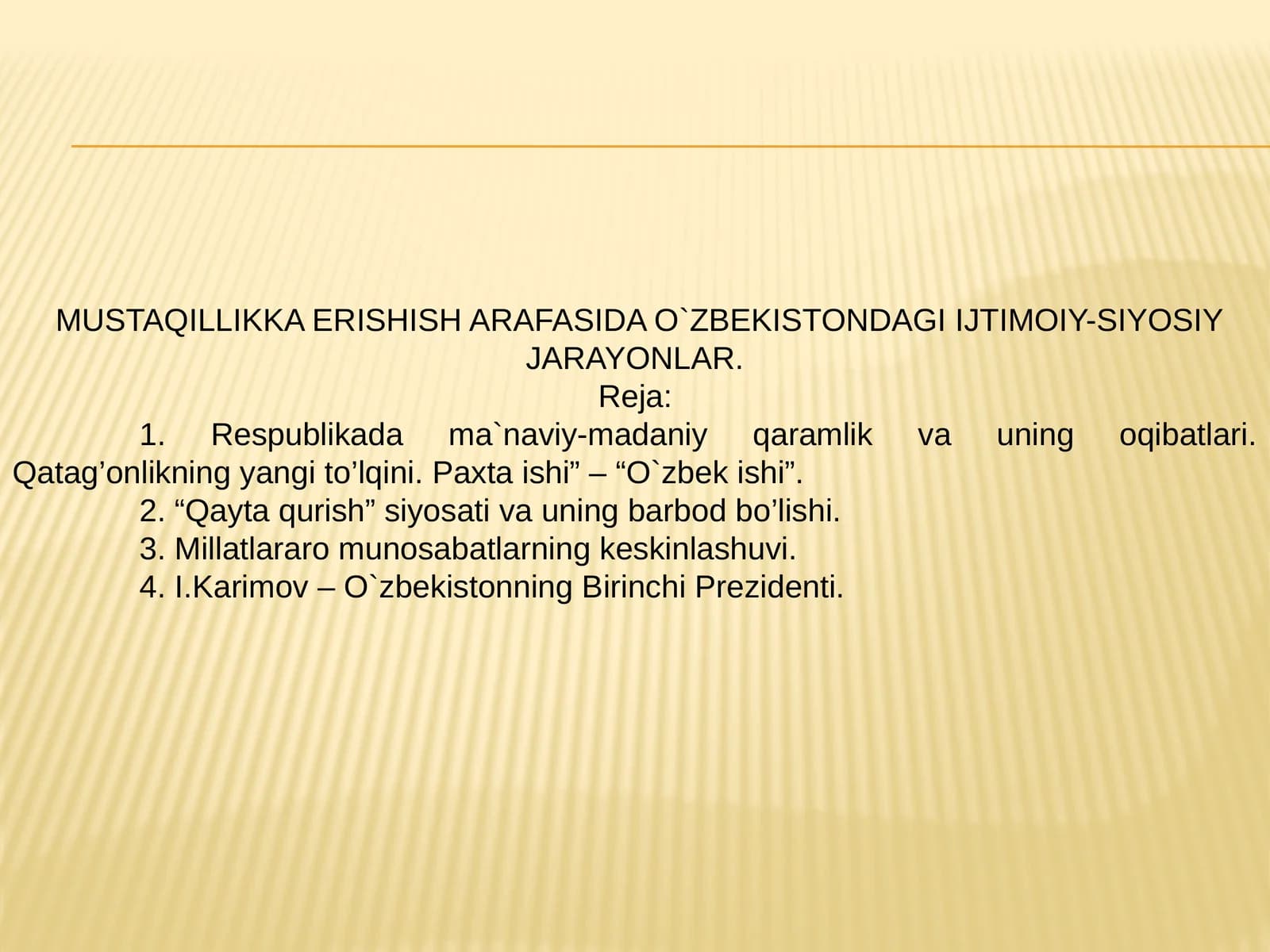 Ijtimoiy-siyosiy jarayonlar