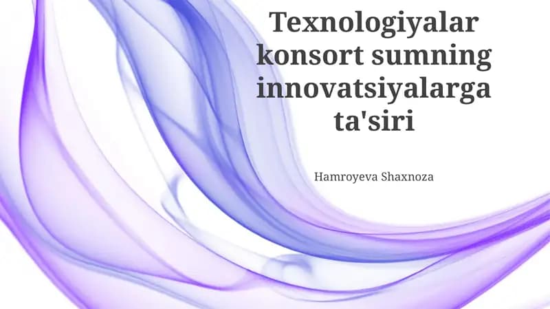 Muvaffaqiyatli Konsorsiumlarning Tahlil O'rganishlari