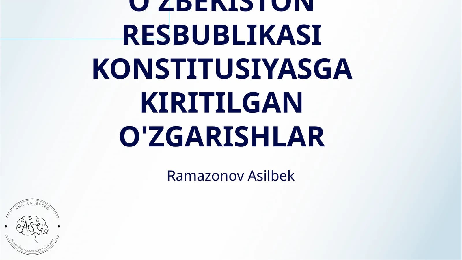 YANGI TAHRIRDAGI O'ZBEKISTON RESBUBLIKASI KONSTITUSIYASGA KIRITILGAN O'ZGARISHLAR