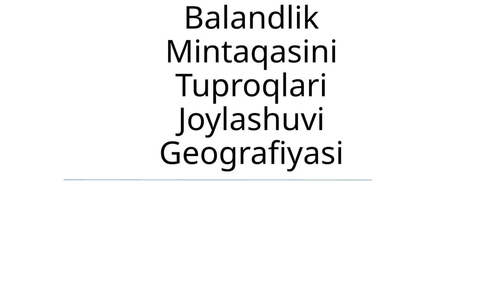 Ózbekistonda Balandlik Mintaqasini Tuproqlari Joylashuvi Geografiyasi