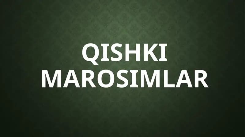Qishki marosimlar