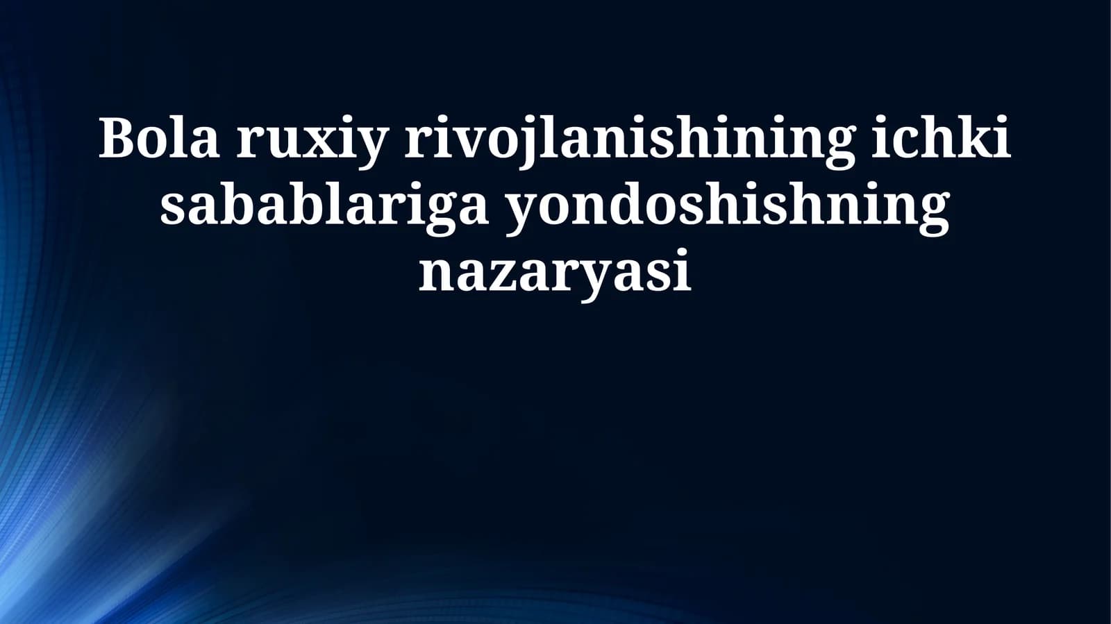 Ichki resurslar va ularning ruhiy taraqqiyotdagi roli