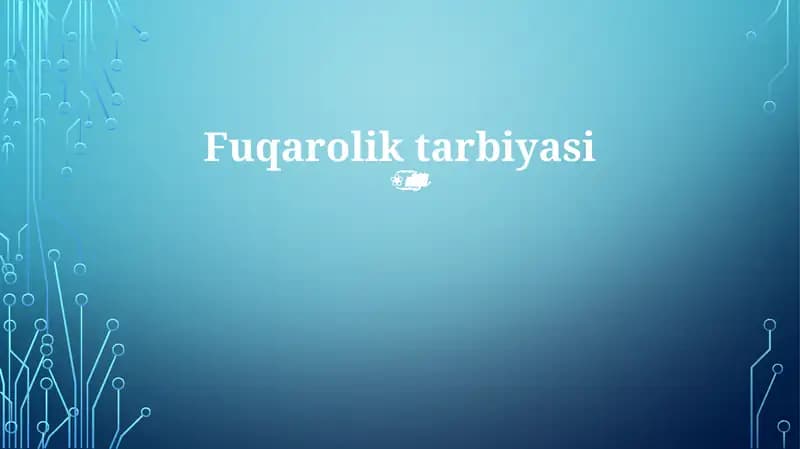 Fuqarolik tarbiyasi
