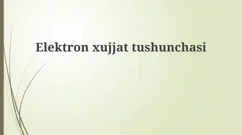 Elektronxujjattushunchasi