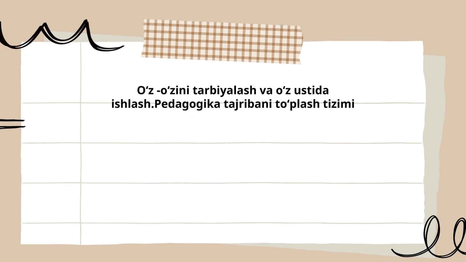 Oʻz-oʻzini anglash va baholash