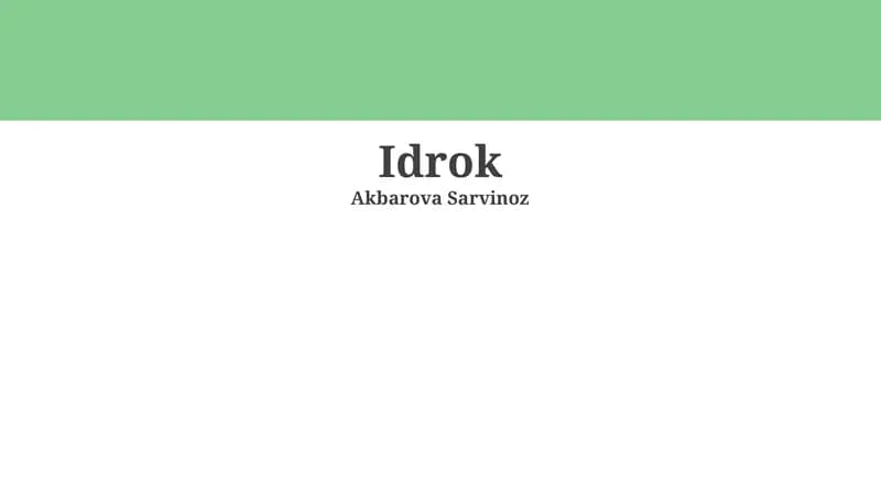 Idrok