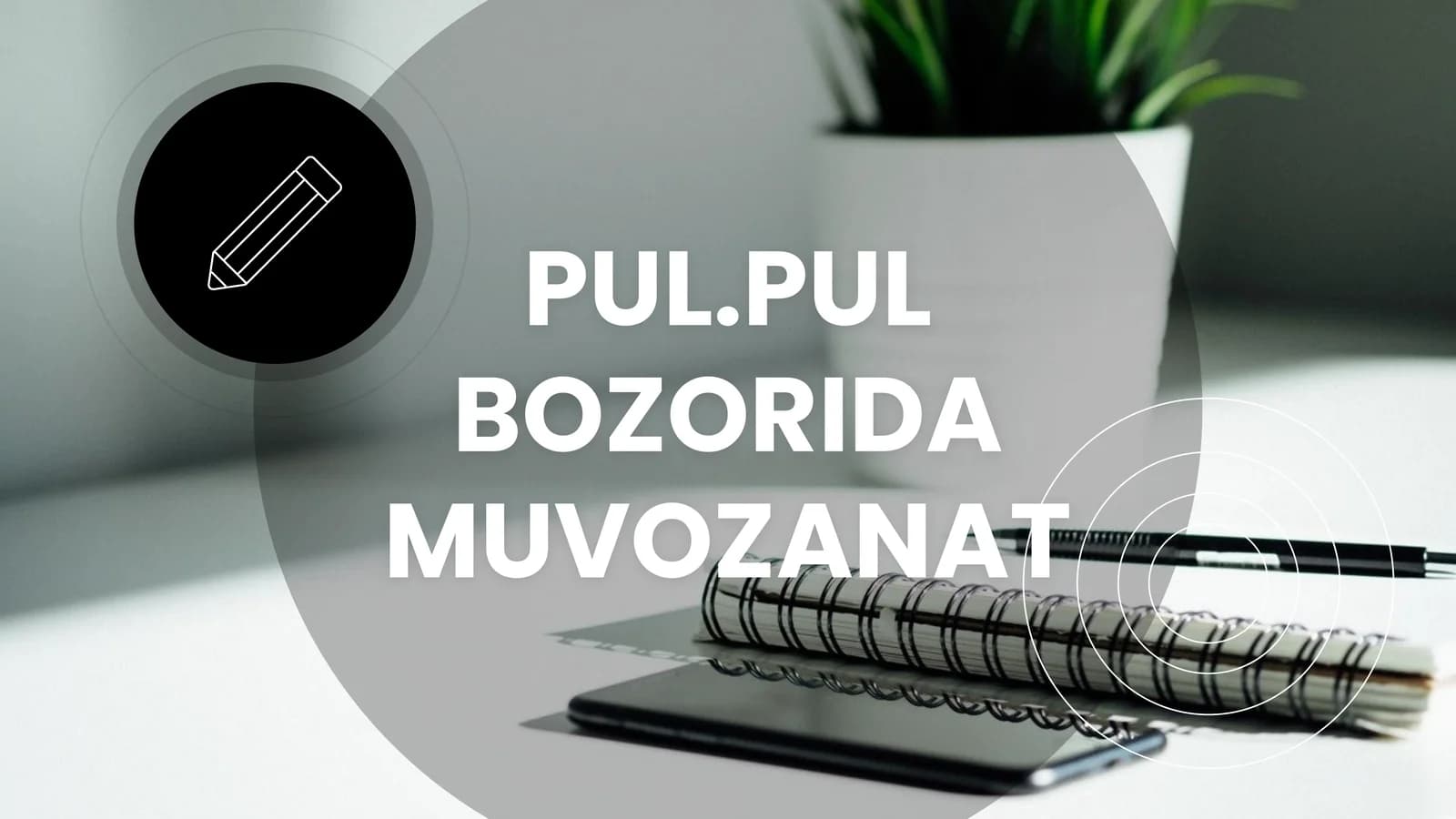 PUL.PUL BOZORIDA MUVOZANAT