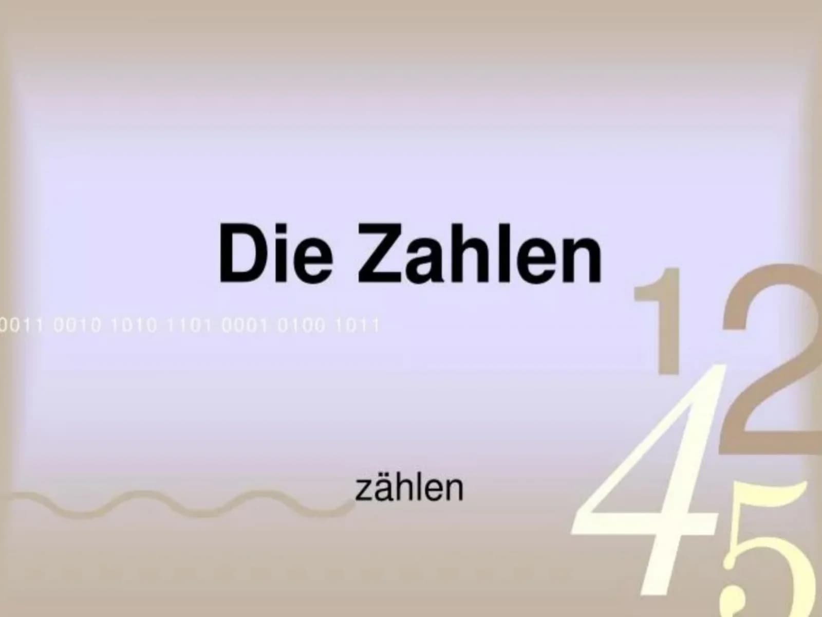 Mavzu: Deutscheda sonlar