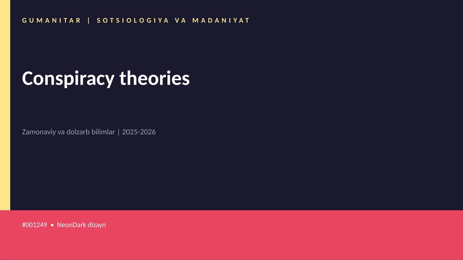 Conspiracy theories