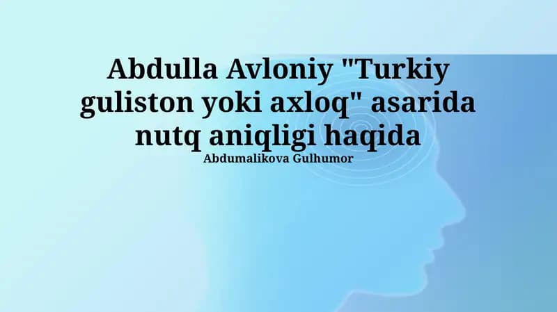 Turkiston Gulistoni