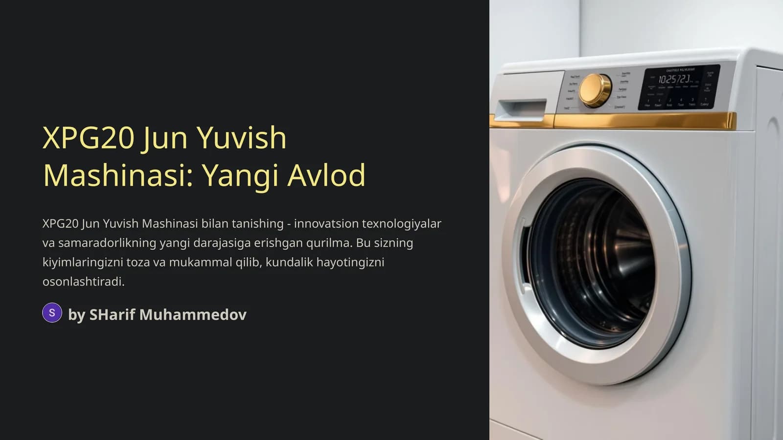 XPG20 Jun Yuvish Mashinasi: Yangi Avlod
