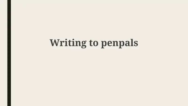 Writing topenpals