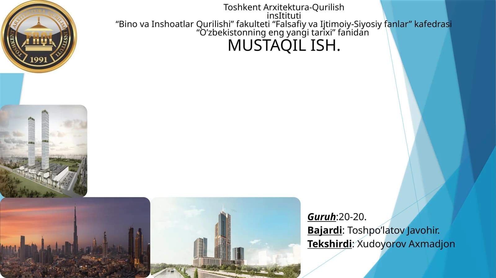 O'zbekistonning eng yangi tarixi