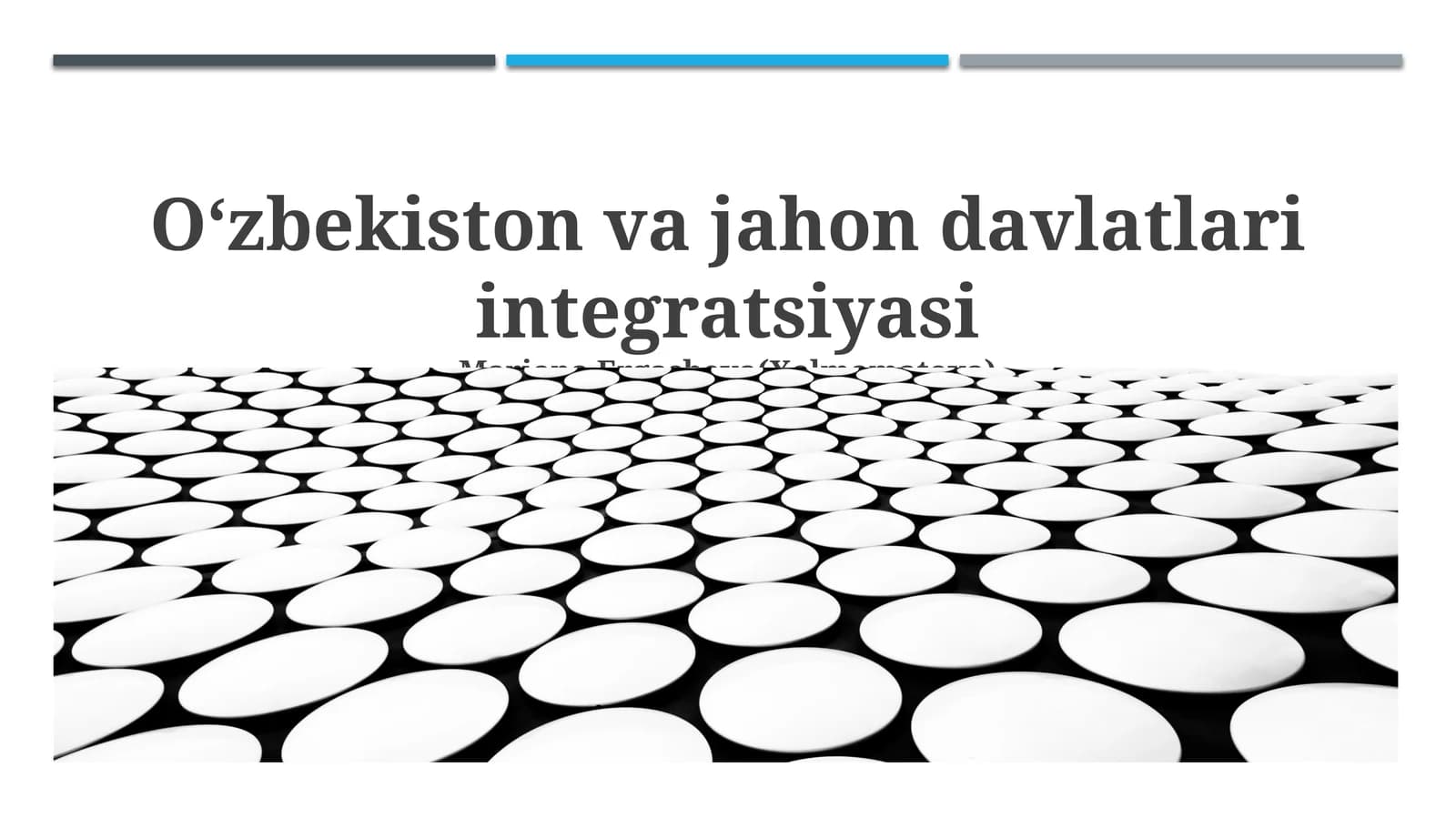 Oʻzbekiston va jahon davlatlari integratsiyasi