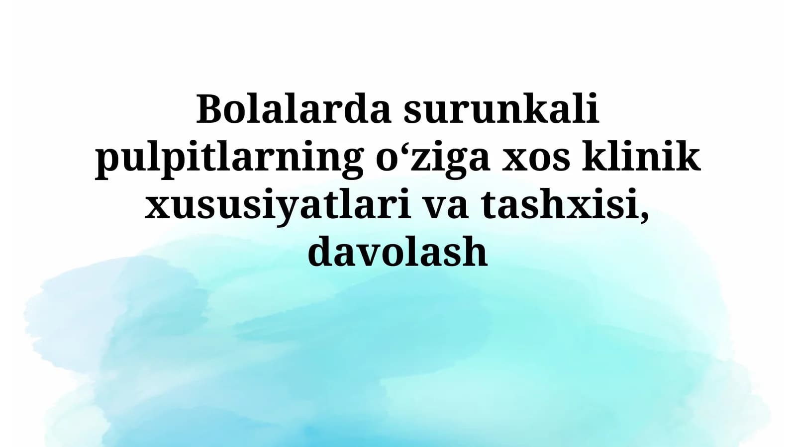 Surunkali pulpitlar