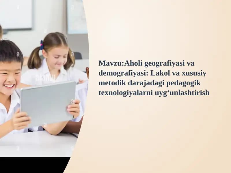 Aholigeografiyasi va demografiyasi