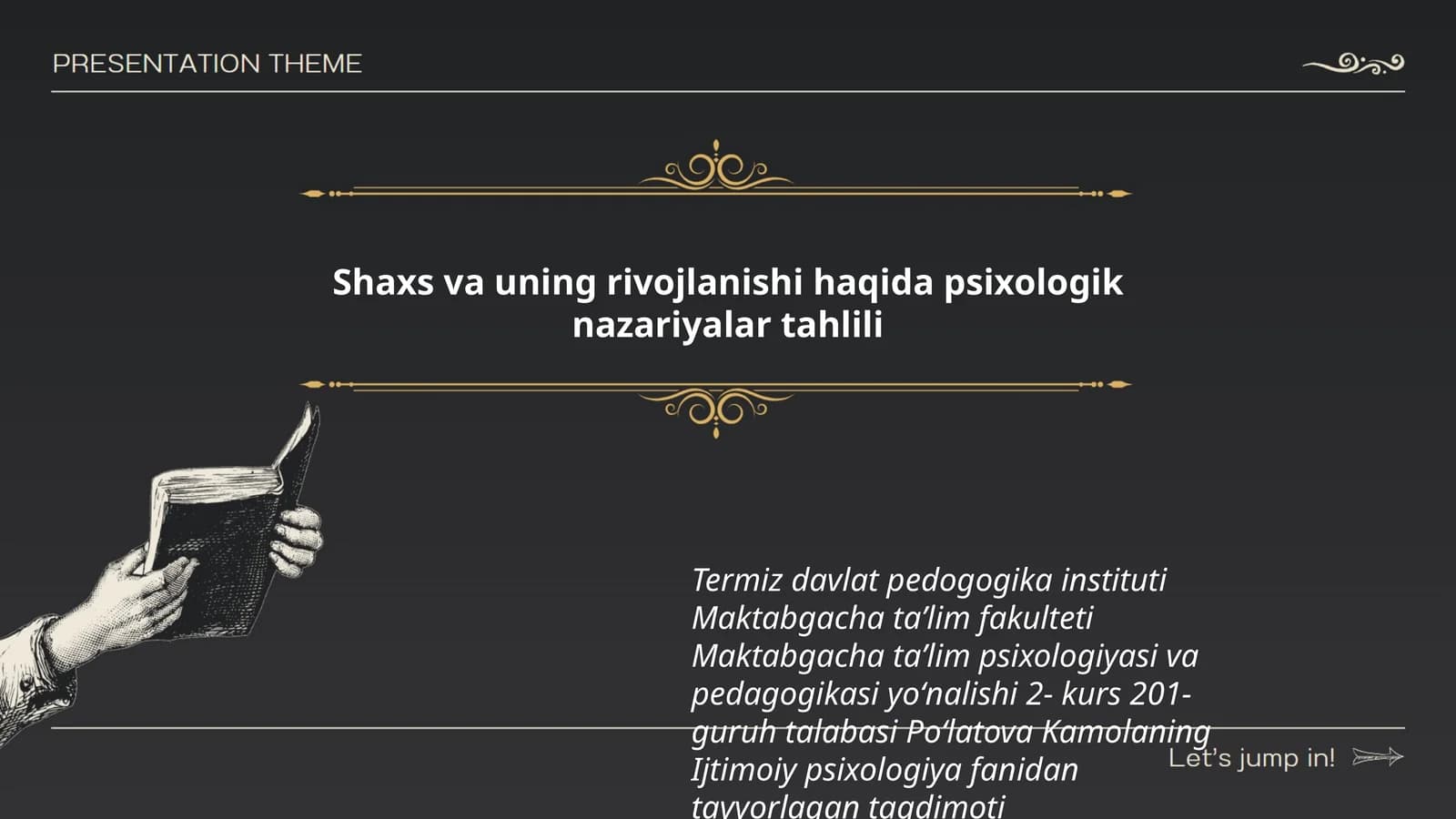 Ijtimoiy psixologiya fanidan tayyorlagan taqdimoti