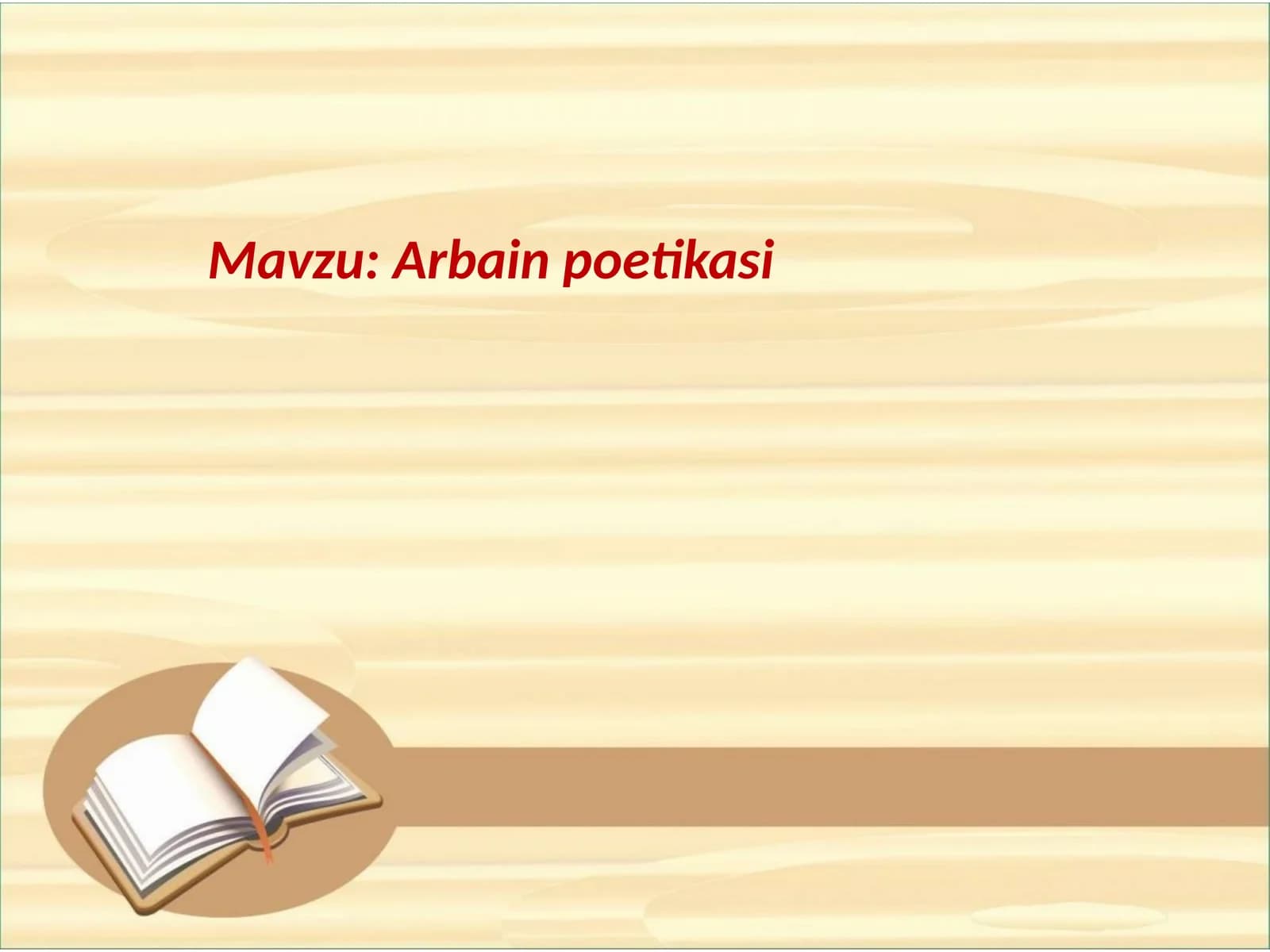 Arbain poetikasi