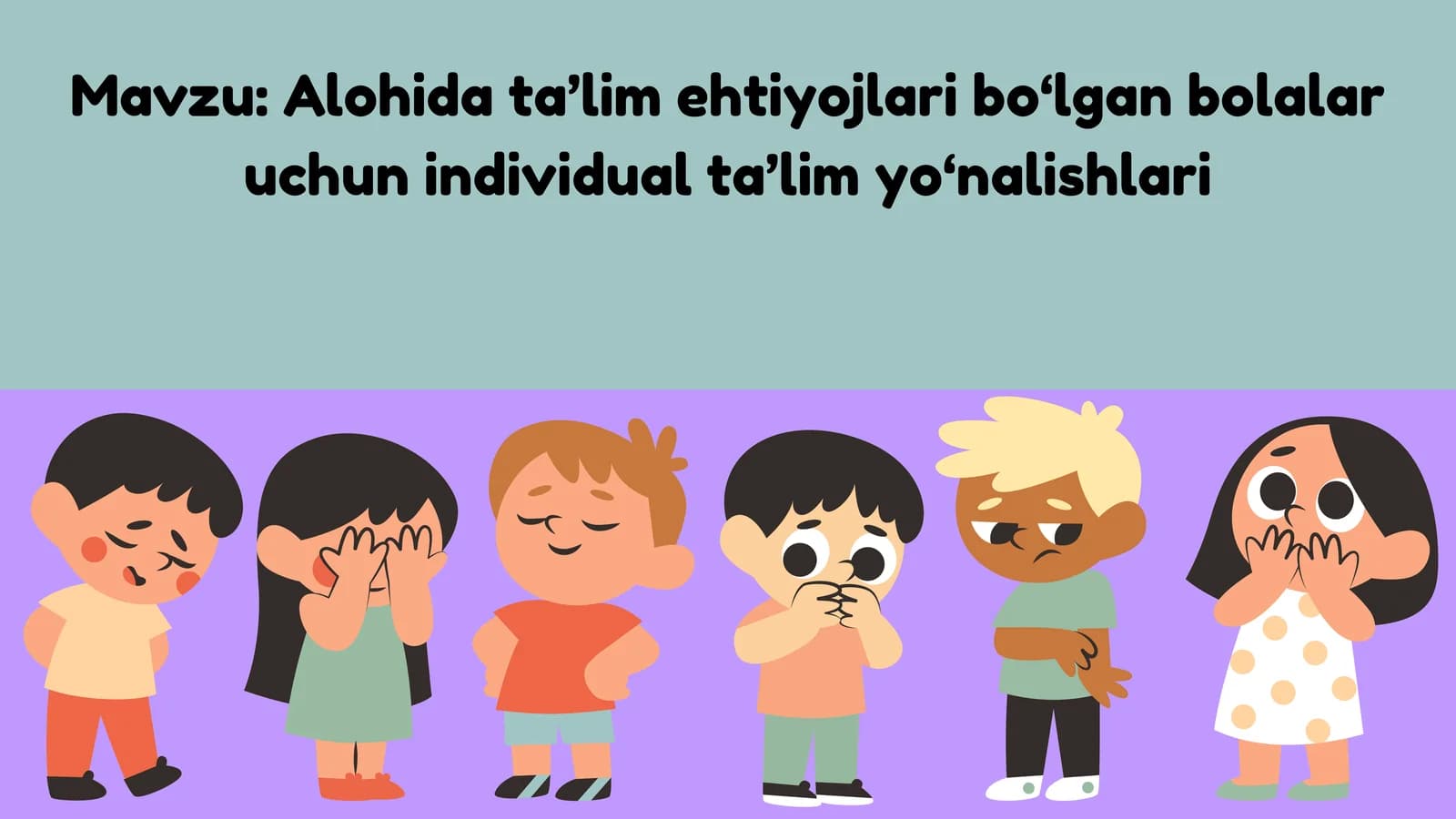 Alohidata’limehtiyojlari bo‘lgan bolalar uchun individual ta’lim yo‘nalishlari