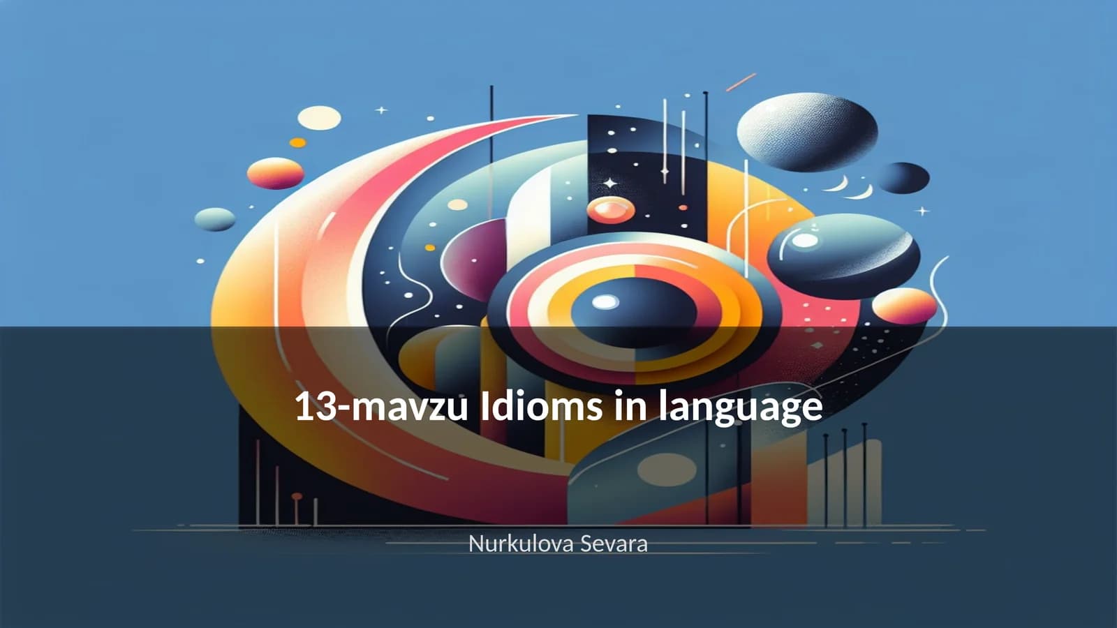 13-mavzu Idioms in language