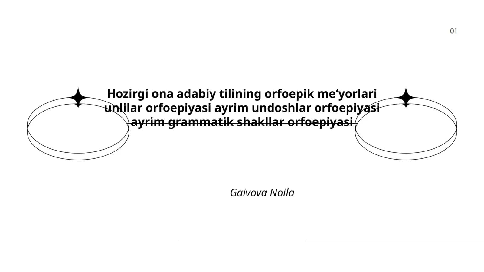 Hozirgi ona adabiy tilining orfoepik me‘yorlari