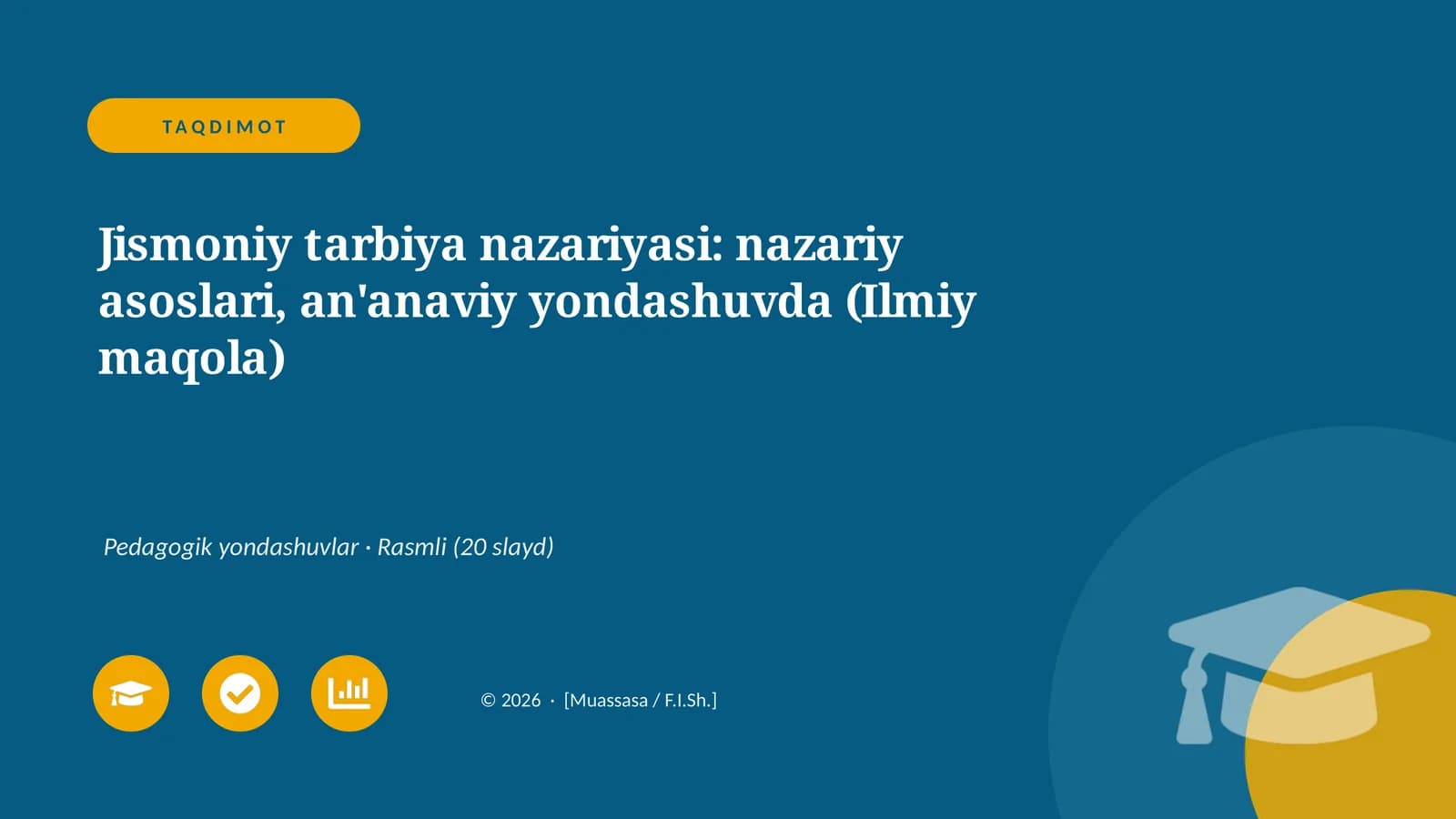 Jismoniy tarbiya nazariyasi: nazariy asoslari, an'anaviy yondashuvda (Ilmiy maqola)