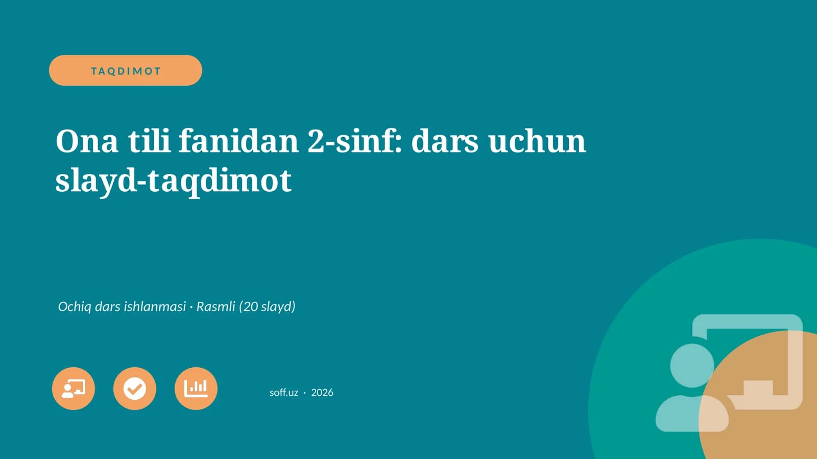 Ona tili fanidan 2-sinf: dars uchun slayd-taqdimot