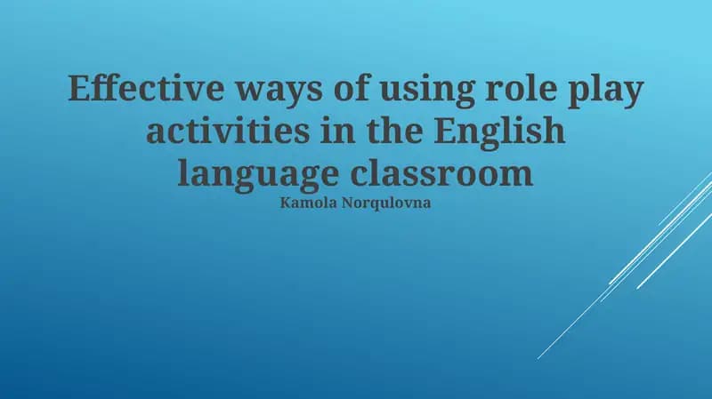Unlocking the Power of Role Play in Language Learning