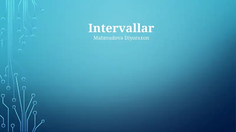 Intervallar