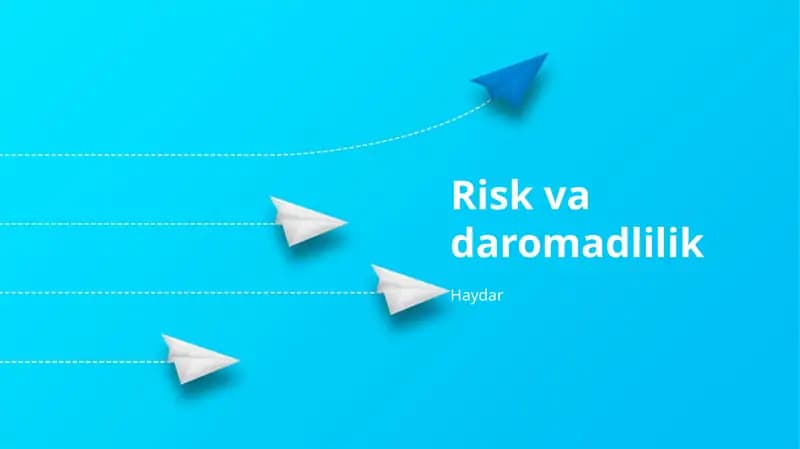 Risk va daromadlilik