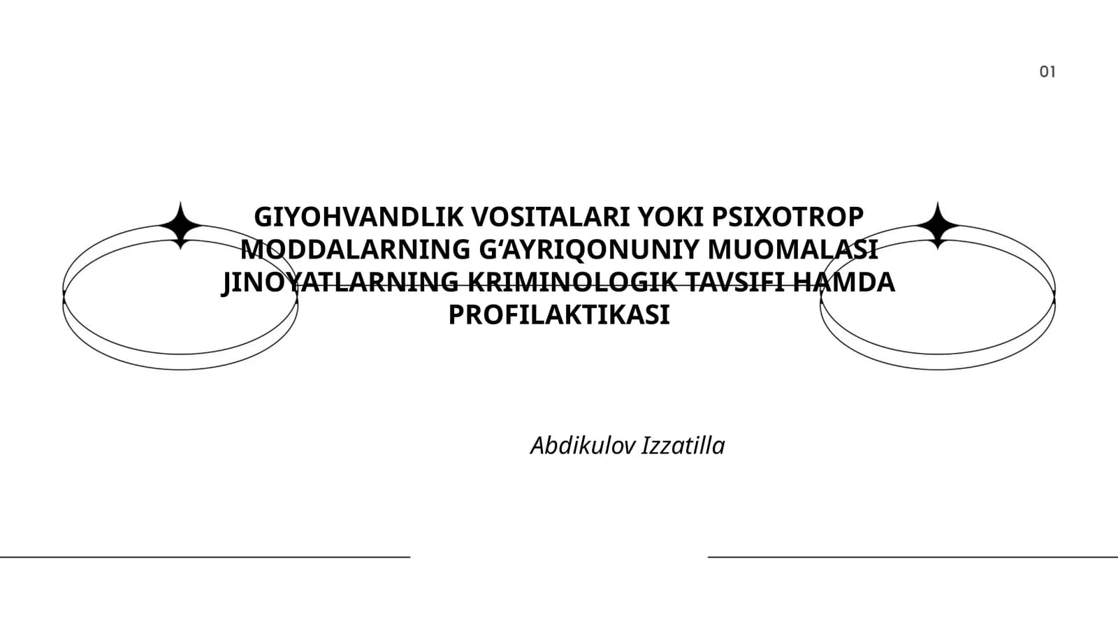 GIYOHVANDLIK VOSITALARI YOKI PSIXOTROP MODDALARNING G‘AYRIQONUNIY MUOMALASI JINOYATLARNING KRIMINOLOGIK TAVSIFI HAMDA PROFILAKTIKASI