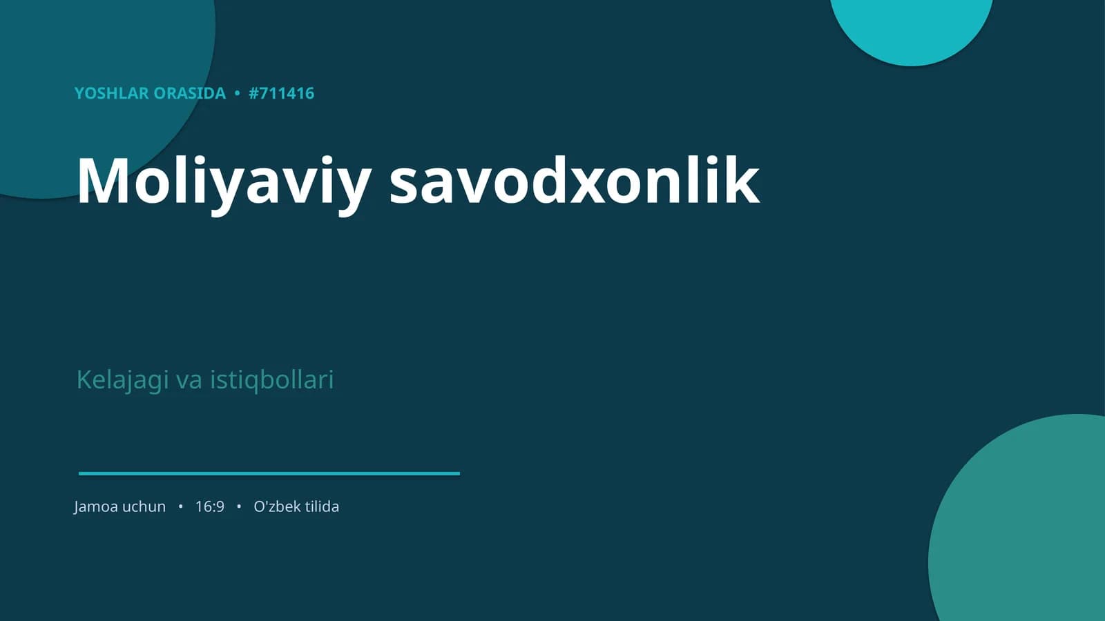 Moliyaviy savodxonlik