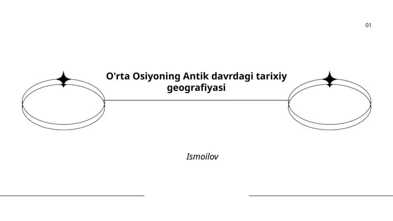 O'rta Osiyoning Antik davrdagi tarixiy geografiyasi