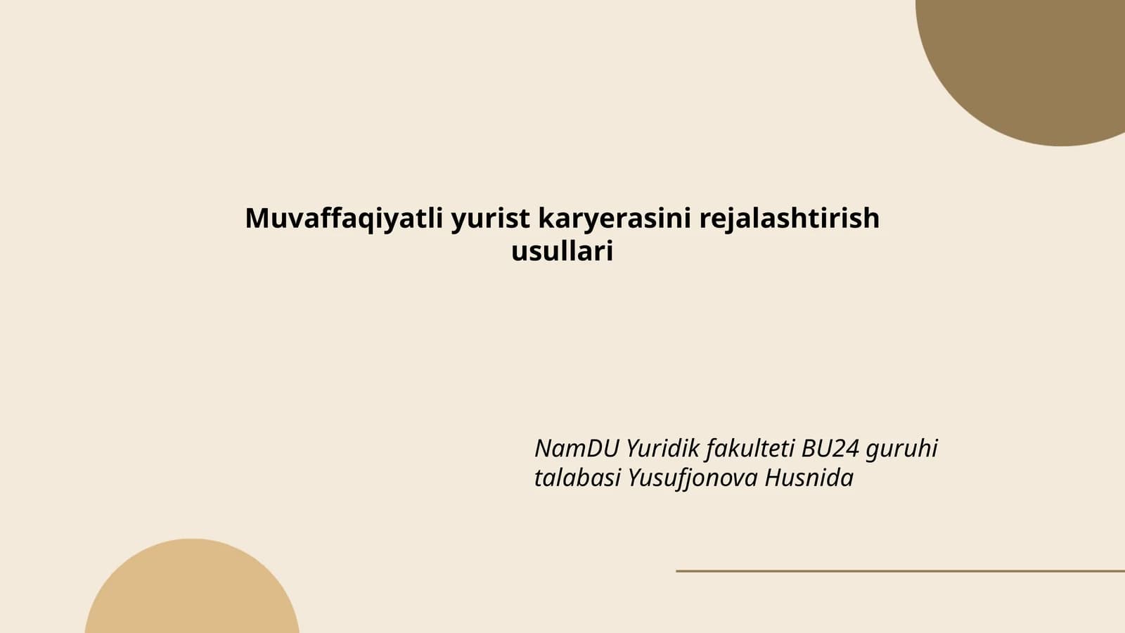 Muvaffaqiyatli yurist karyerasini rejalashtirish usullari