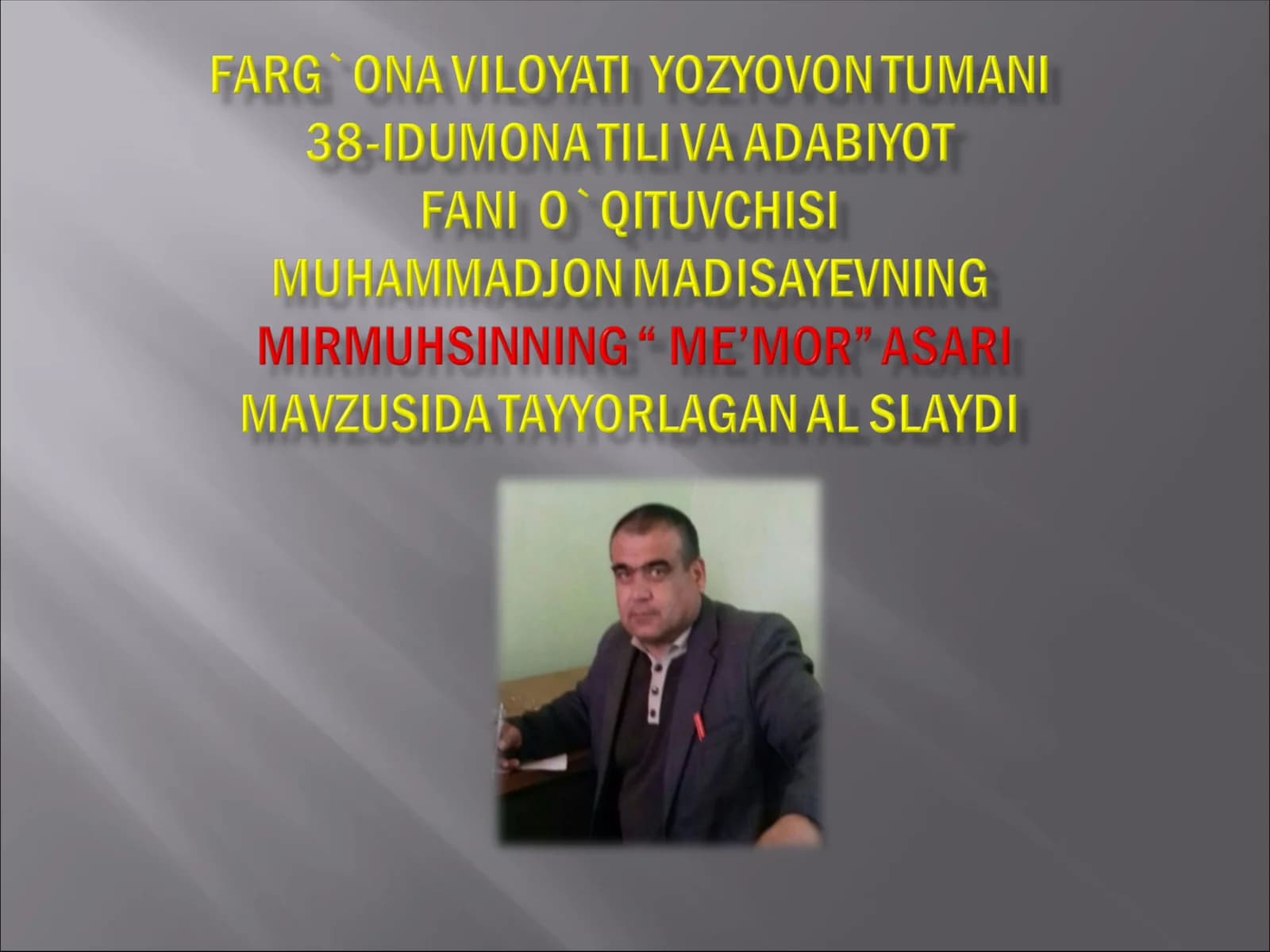 Oktabr- ona tili va adabiyot fanlari oyligi