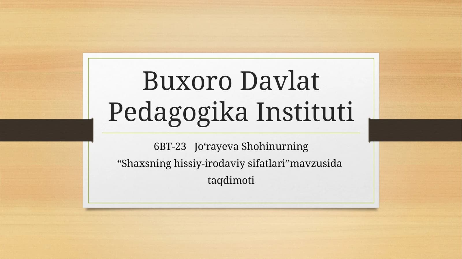 Shaxsning hissiy-irodaviy sifatlari