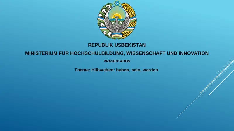 Hilfsveben:haben, sein,werden