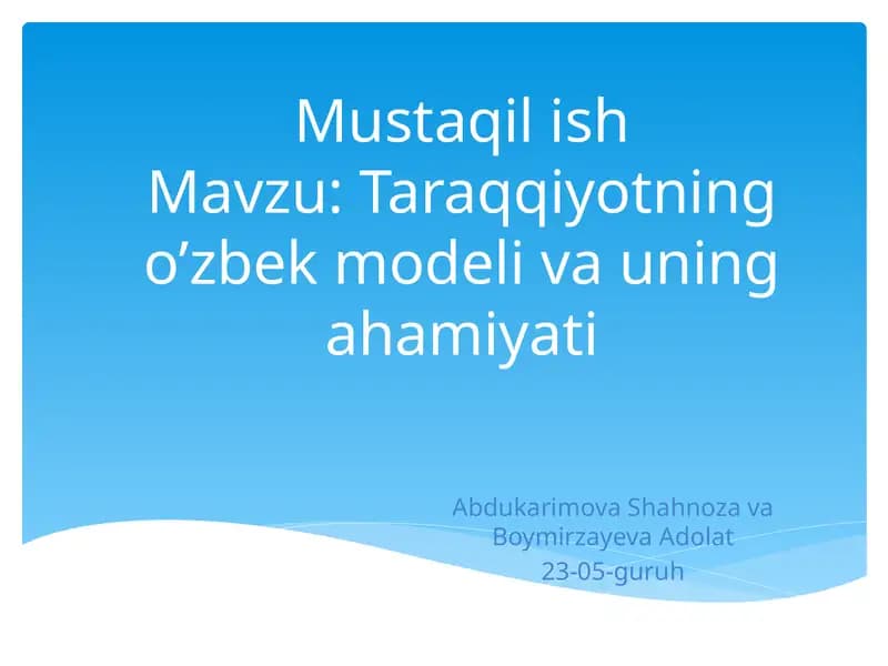 Mustaqilish