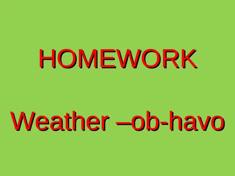 Ob-havo (Weather)