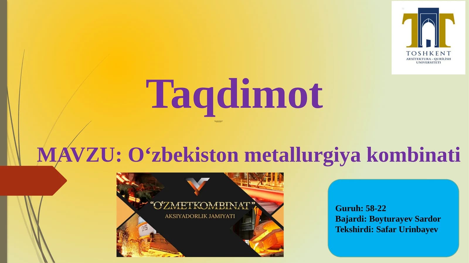 Oʻzbekistonmetallurgiyakombinati