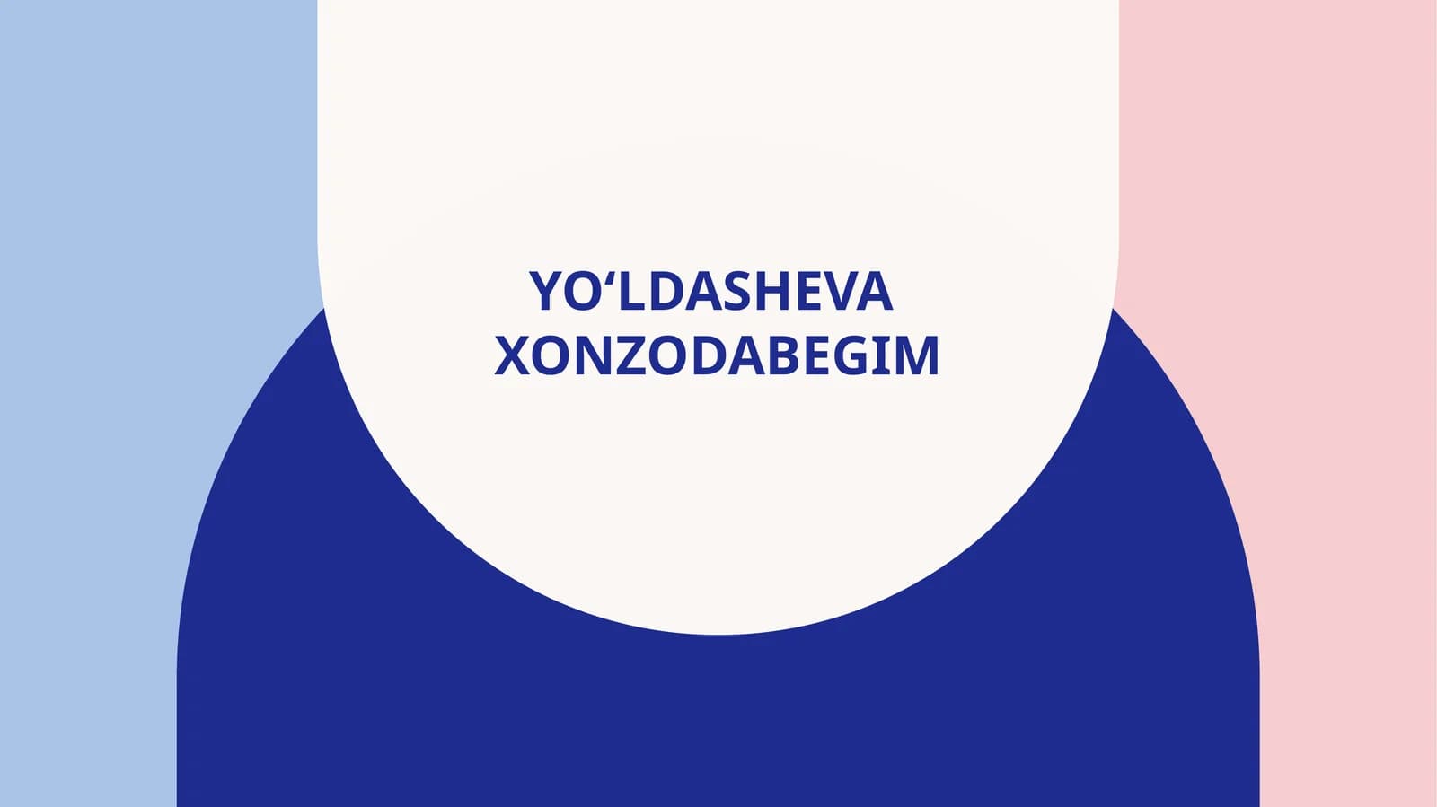 Yo‘ldashevaxonzodabegim