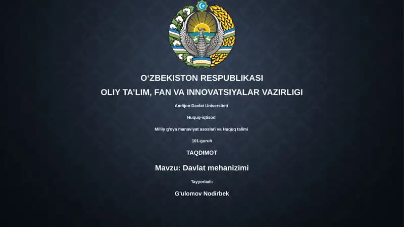 Davlat mehanizimi